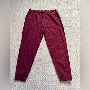 XL Lululemon Red Merlot Surge Joggers